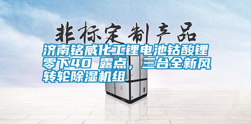 济南铭威化工锂电池钴酸锂零下40℃露点，三台全新风转轮草莓视频APP在线组