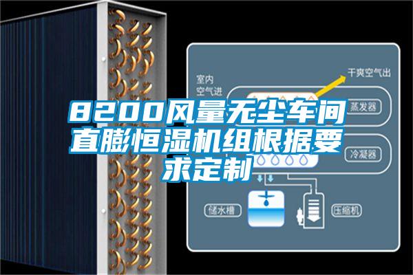 8200风量无尘车间直膨恒湿机组根据要求定制