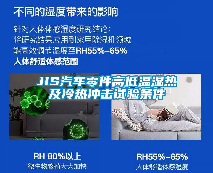 JIS汽车零件高低温湿热及冷热冲击试验条件