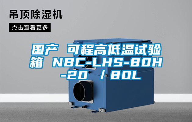 国产 可程高低温试验箱 NBC-LHS-80H -20℃／80L