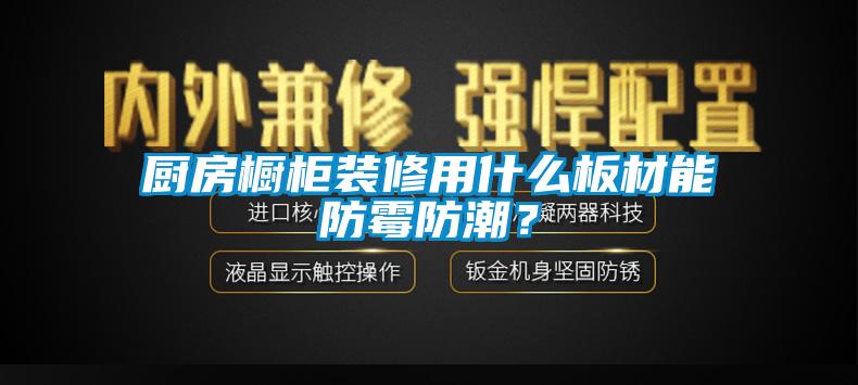 厨房橱柜装修用什么板材能防霉防潮？