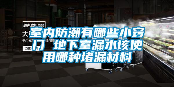 室内防潮有哪些小窍门 地下室漏水该使用哪种堵漏材料