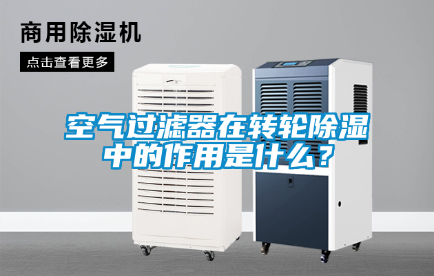 空气过滤器在转轮除湿中的作用是什么？